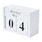 Hello Honey® 5.5" White Wooden Perpetual Desk Block Calendar